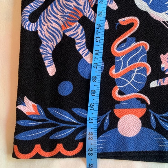 Asian Jungle Print Knit Skirt - Picture 4 of 11